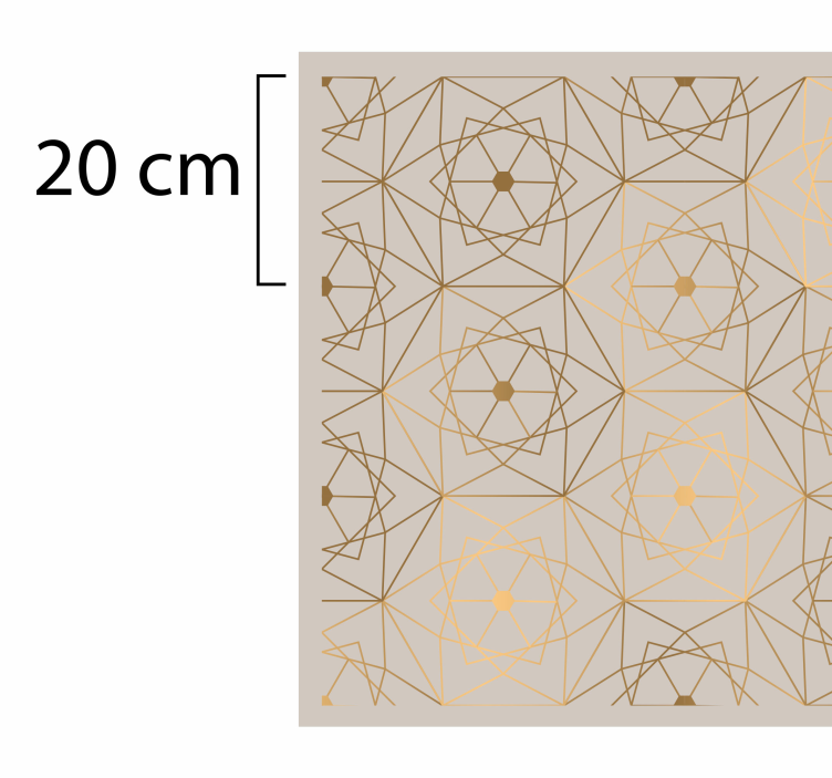 Alfombra de vinilo geométrica patrón abstracto de líneas - TenVinilo