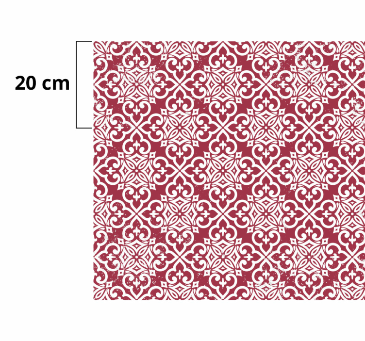 Alfombra vinílica mandala motivo de mandala intrincado - TenVinilo