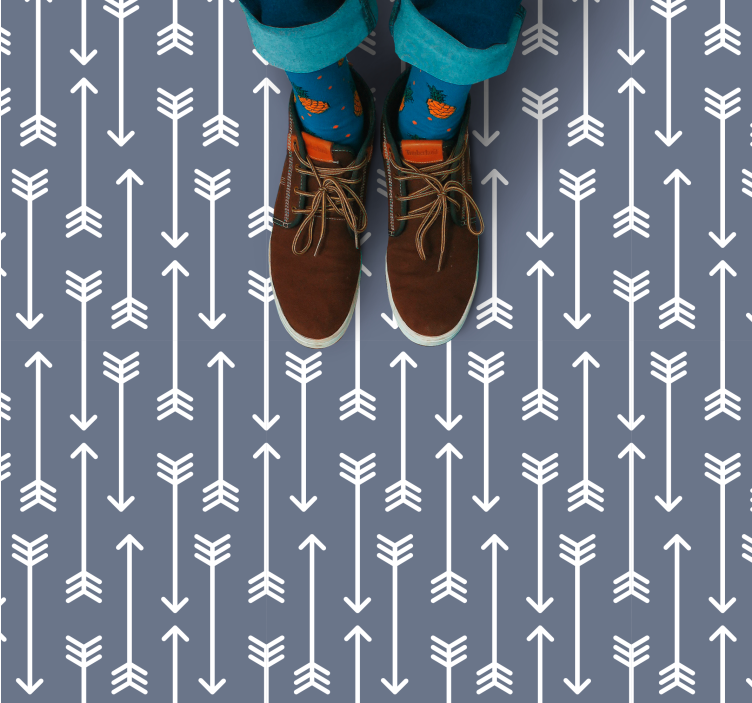 Alfombra vinílica rayas Rayas de flecha minimalistas - TenVinilo