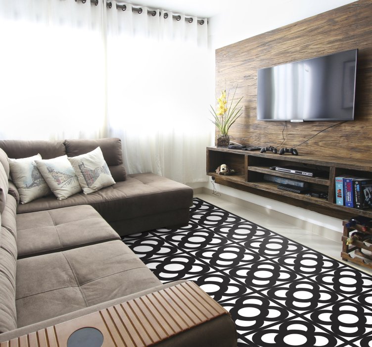 Alfombra vinílica textura Adoquines de barcelona - TenVinilo