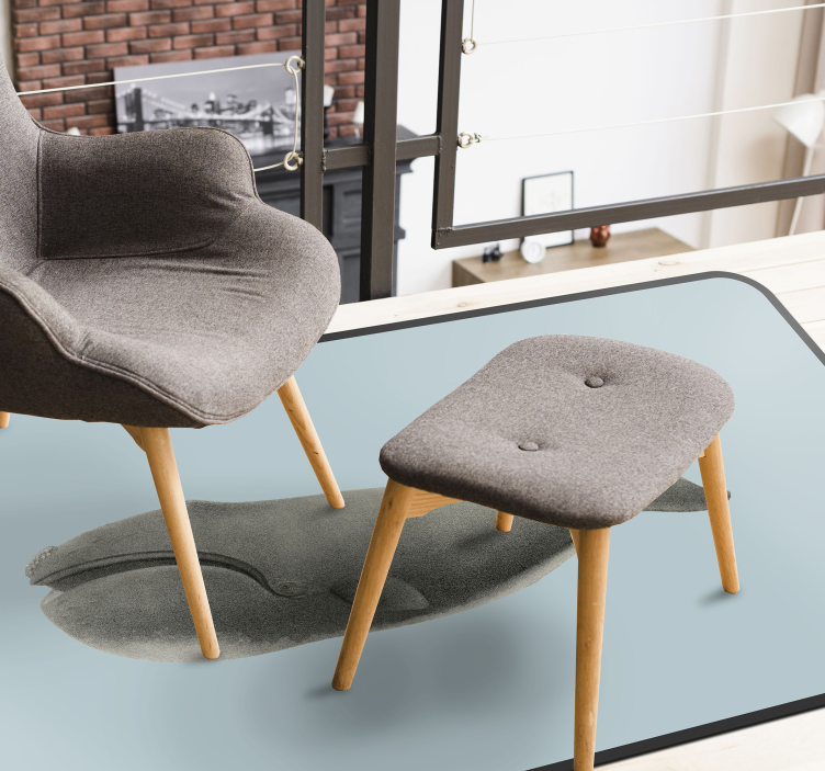 Alfombra vinílica de animales diseño de silueta de ballena - TenVinilo