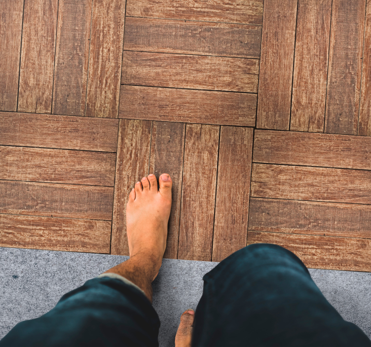 Alfombra exterior vinilo Diseño de imitación de hormigón - TenVinilo