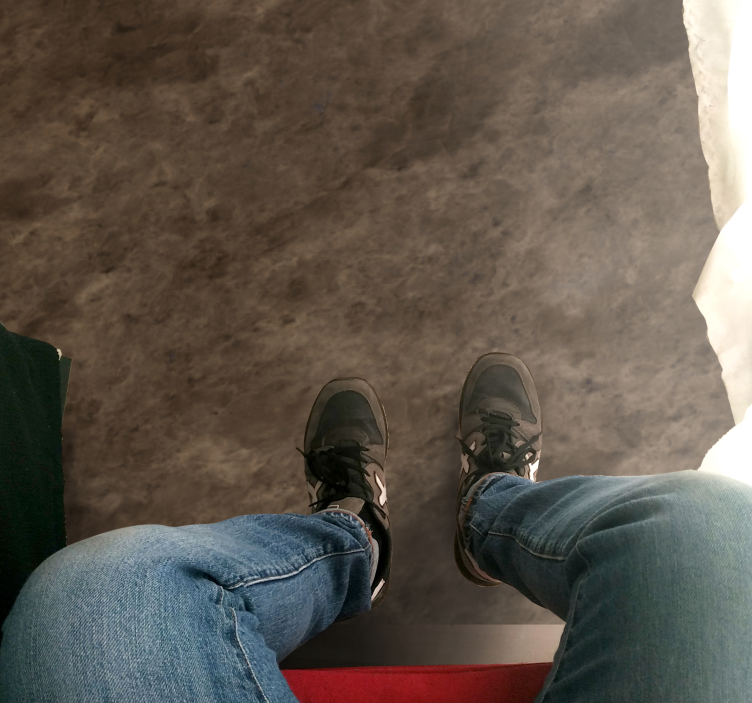 Alfombra vinílica imitación mármol efecto elegante marrón - TenVinilo