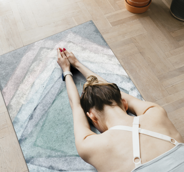 Alfombra vinílica imitación mármol simetría de mármol - TenVinilo