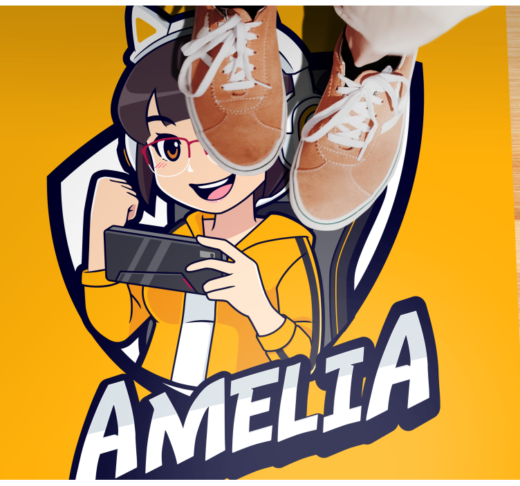 Alfombra vinílica juvenil retrato de juego personalizado - TenVinilo