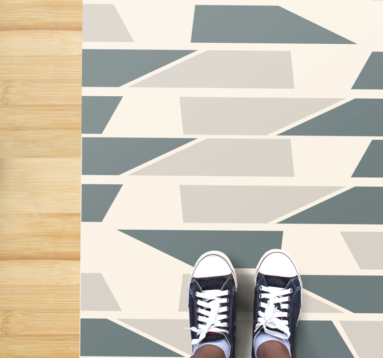 Alfombra vinilo pasillo baldosas de cerámica - TenVinilo