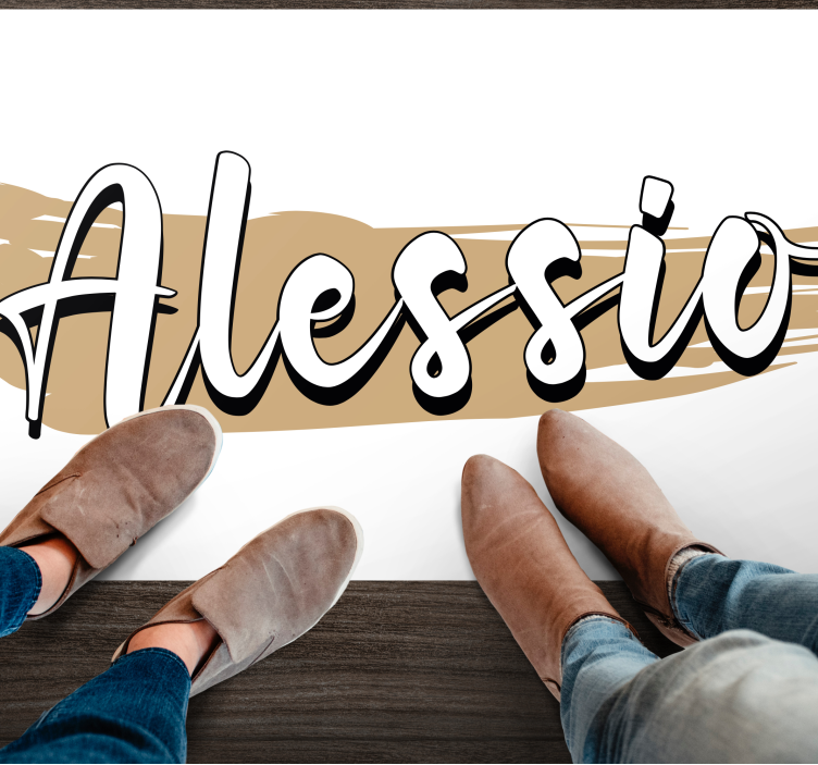 Alfombra vinílica personalizable diseño abstracto elegante - TenVinilo