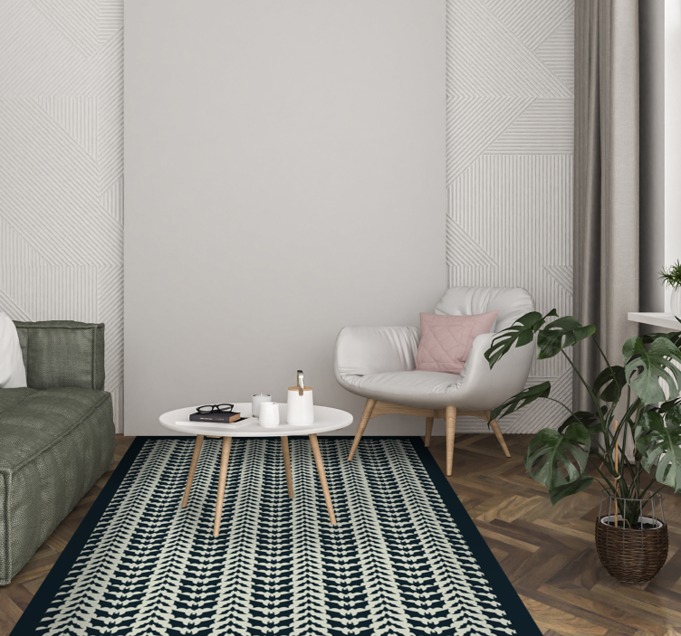 Alfombra vinílica rayas complejidad de chevron - TenVinilo