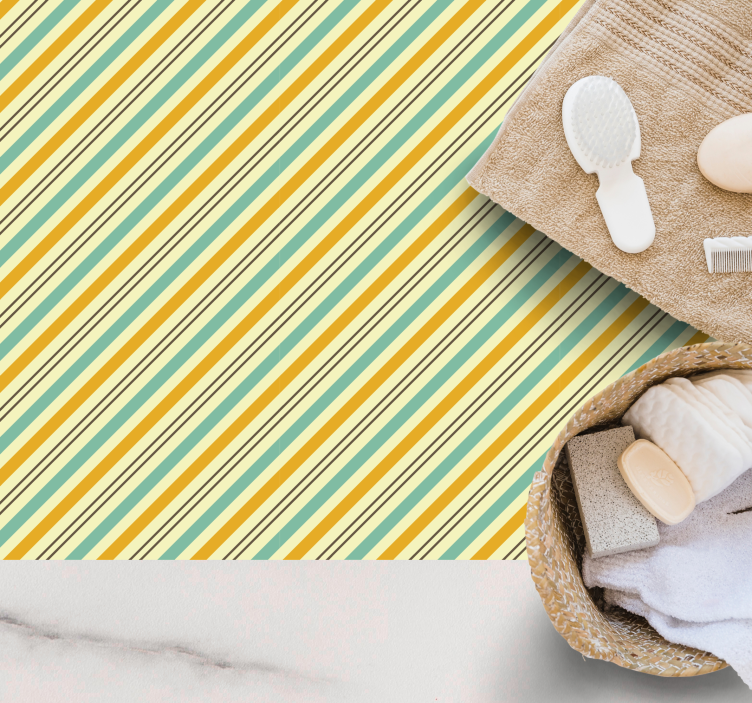 Alfombra vinílica rayas patrón a rayas diagonal - TenVinilo