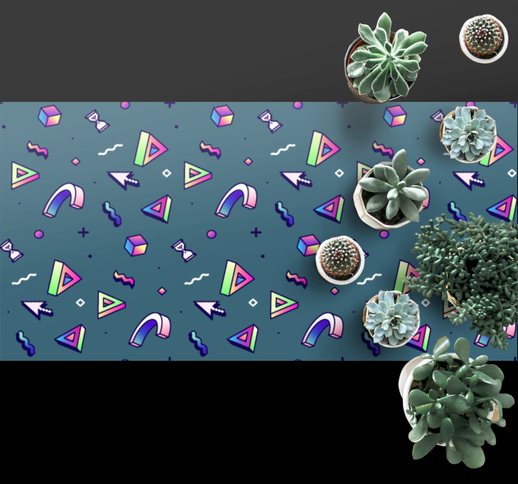 Alfombra vinílica textura salpicadura de color geométrica - TenVinilo