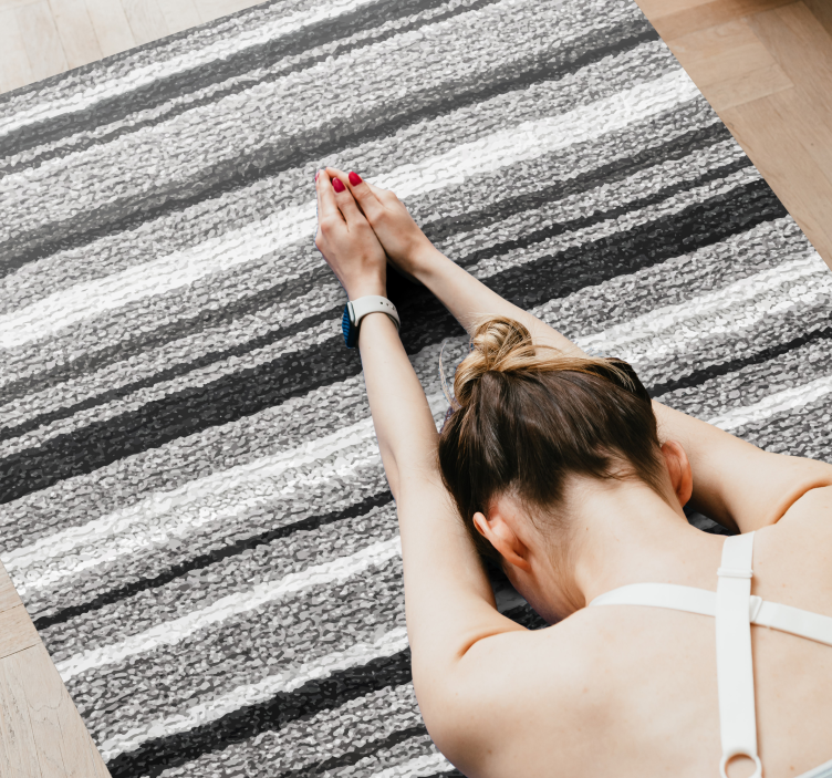 Alfombra vinílica rayas superficie texturizada a rayas - TenVinilo