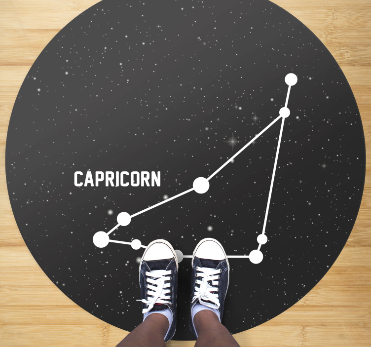 Alfombras vinílicas modernas Signo del zodiaco capricornio - TenVinilo