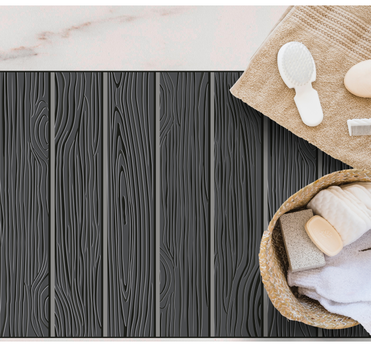 Alfombras de vinilo de azulejos Tablones grises - TenVinilo