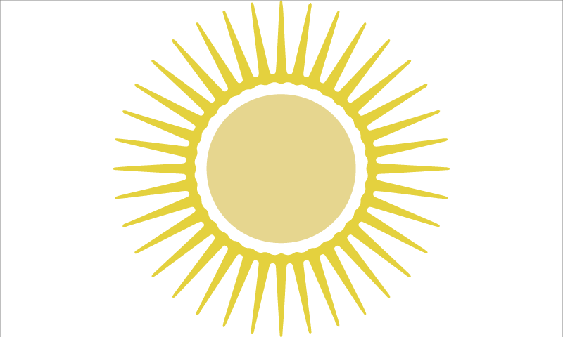 Alfombra vinílica blanca sol amarillo - TenVinilo