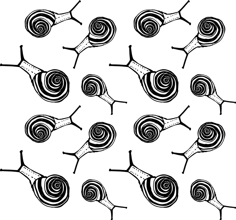 Alfombra vinílica de animales pack de caracoles - TenVinilo