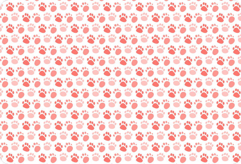 Alfombra vinílica de animales huellas de perro - TenVinilo