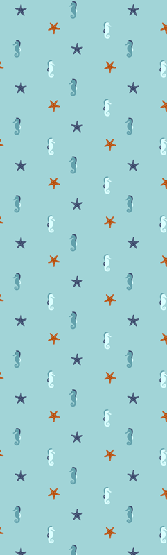 Alfombra vinílica de animales estilo marino - TenVinilo