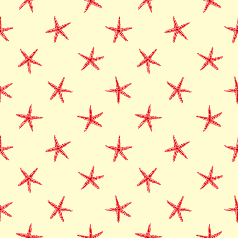 Alfombra vinílica de animales estrella de mar en arena fina - TenVinilo