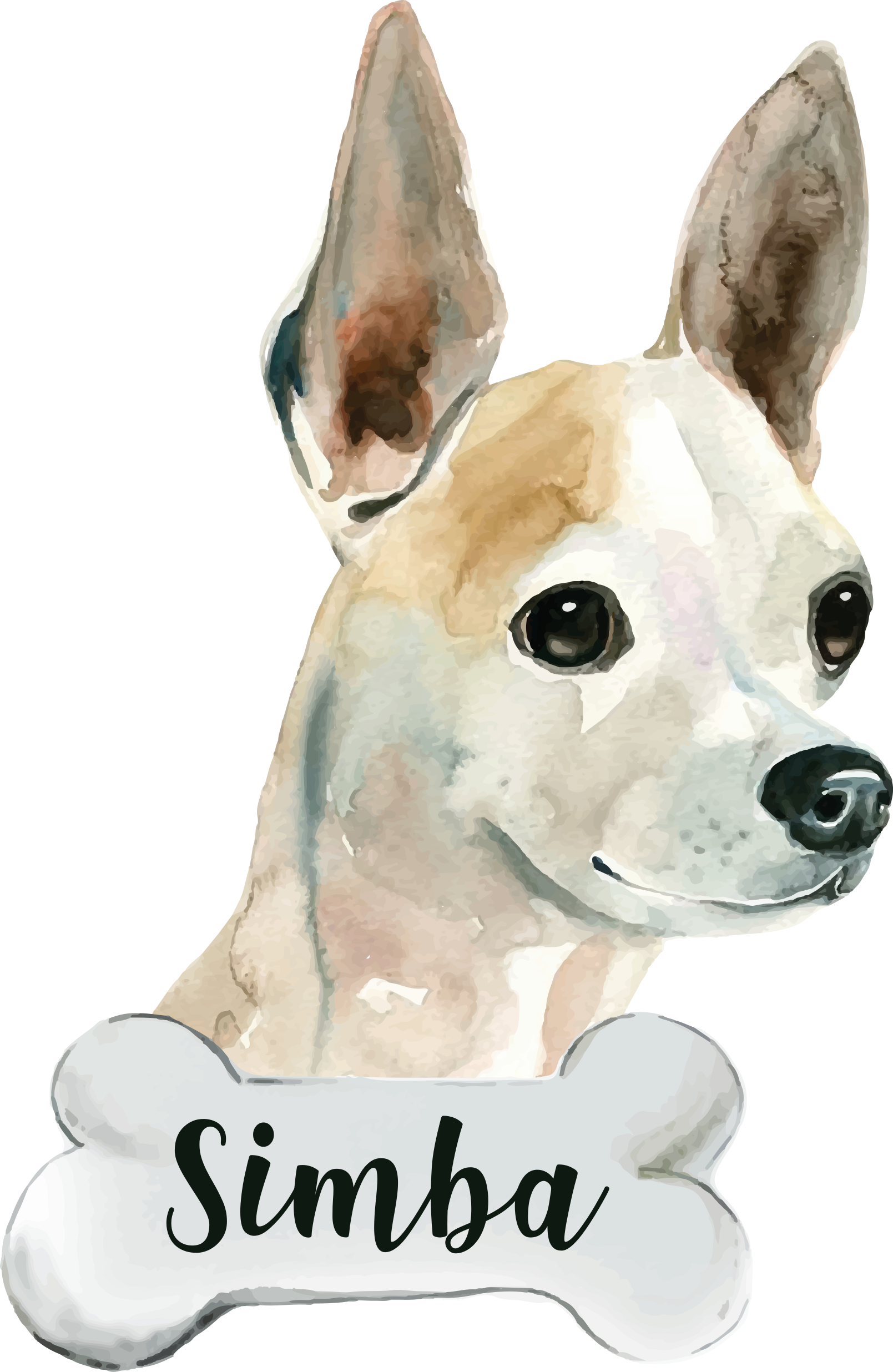 Alfombra vinílica de animales perro con nombre - TenVinilo