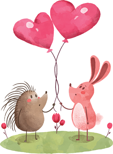 Alfombra vinílica de animales compañeros animales adorables - TenVinilo