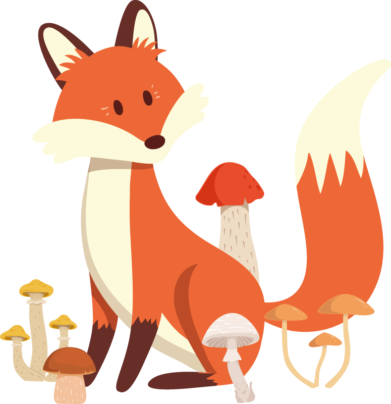 Alfombra vinílica de animales zorro fantástico - TenVinilo