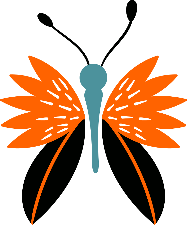 Alfombra vinílica de animales acento mariposa colorida - TenVinilo