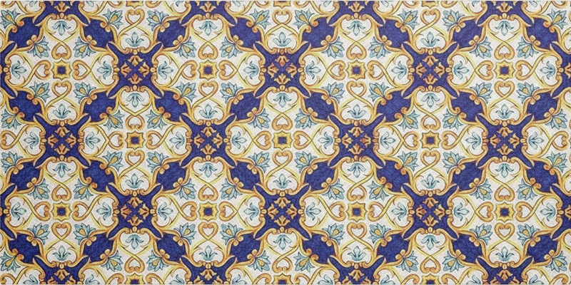 Alfombra vinílica cocina estilo mediterráneo - TenVinilo