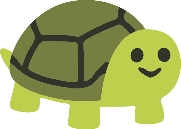 Alfombra vinílica de animales tortuga sonriente linda - TenVinilo