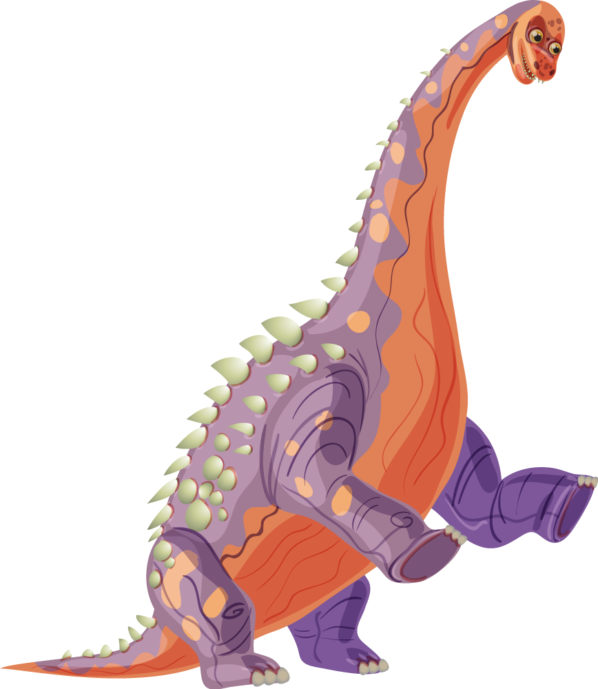 Alfombra vinílica de animales personaje dino colorido - TenVinilo