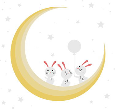 Alfombra vinílica de animales con conejitos para bebé - TenVinilo