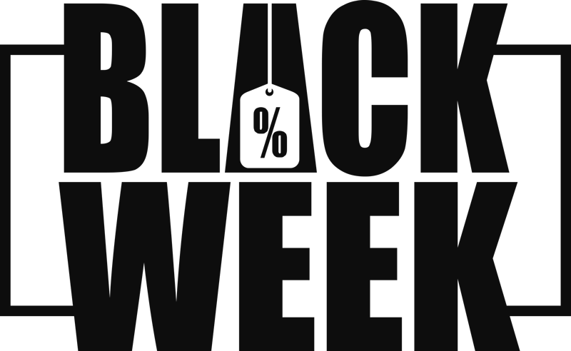 Alfombra vinílica black friday semana negra para escaparate - TenVinilo
