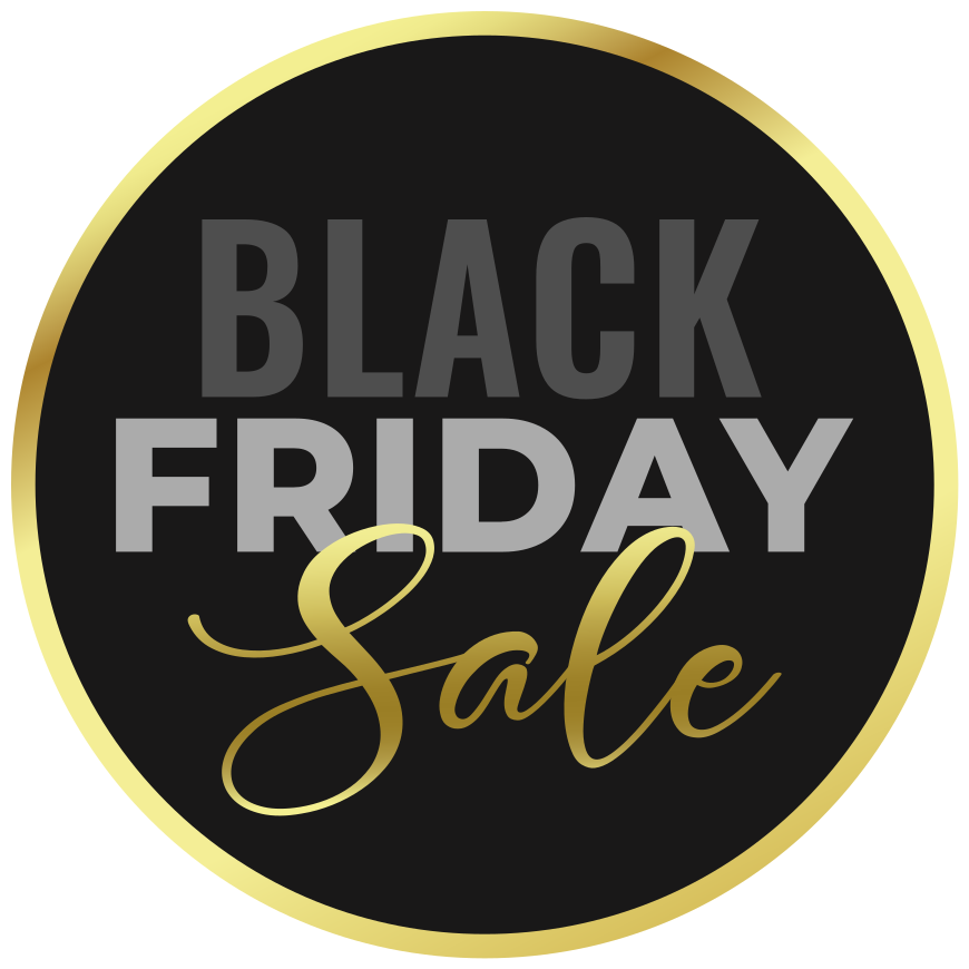 Alfombra vinílica black friday fondo dorado - TenVinilo