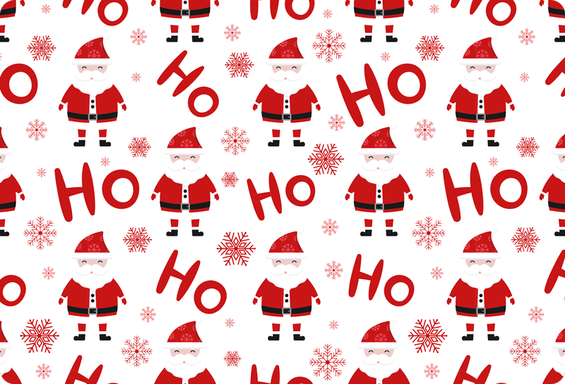 Alfombra vinílica navidad estampado de santa claus - TenVinilo