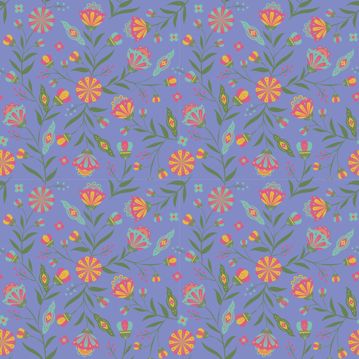 Alfombra vinílica flores diseño encantador para niños - TenVinilo