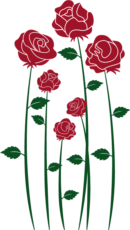 Alfombra vinílica comedor rosas rojas - TenVinilo