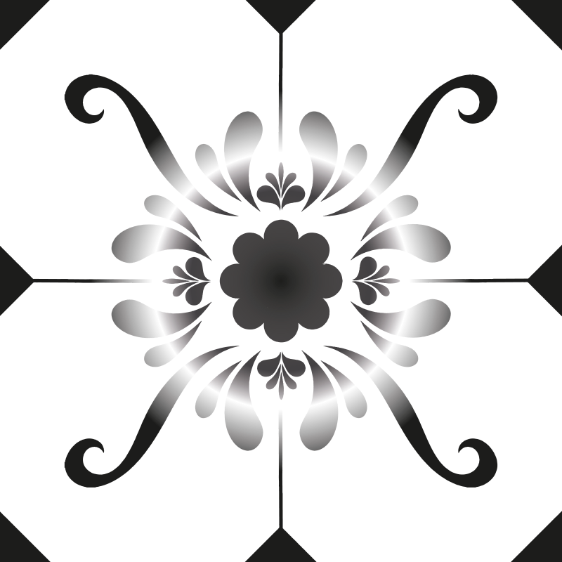 Alfombra vinílica baño diseño de baldosas - TenVinilo