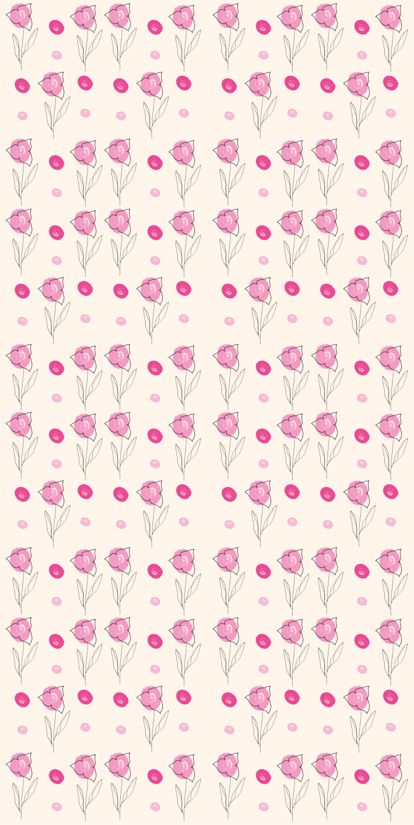 Alfombra vinílica flores bugambilia pattern - TenVinilo