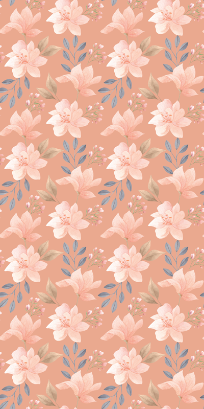 Alfombra vinílica flores patrón floral en blossom - TenVinilo