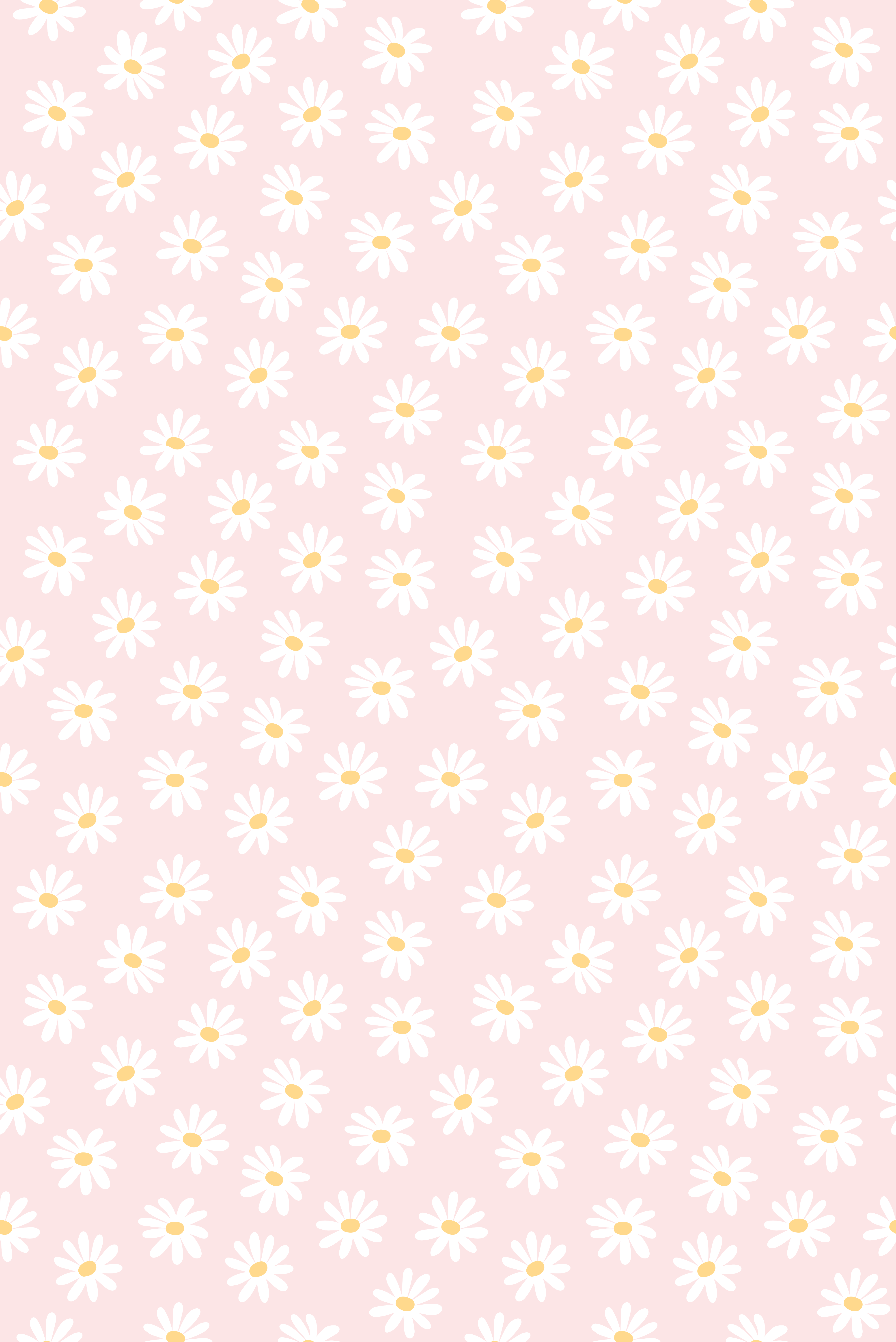Alfombra vinílica dormitorio patrón de flores margarita - TenVinilo