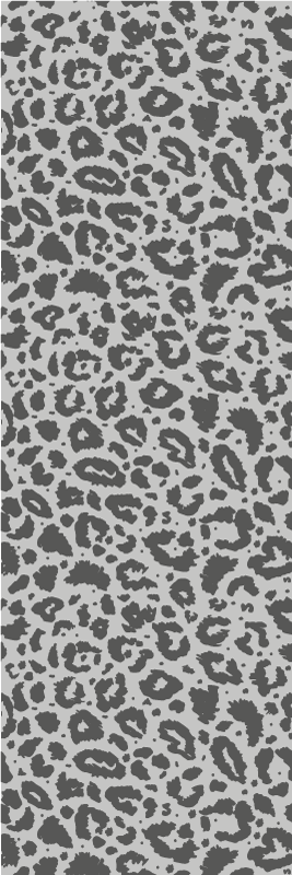 Alfombra vinílica animal print estilo clásico leopardo gris - TenVinilo