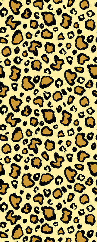 Alfombra vinílica animal print estampado leopardo clásico - TenVinilo