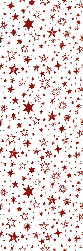 Alfombra vinílica estrellas acuarela roja - TenVinilo