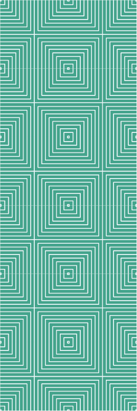 Alfombra vinílica geométrica patrón de cuadros verdes - TenVinilo
