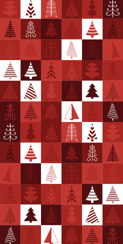 Alfombra vinílica navidad patchwork navideño - TenVinilo
