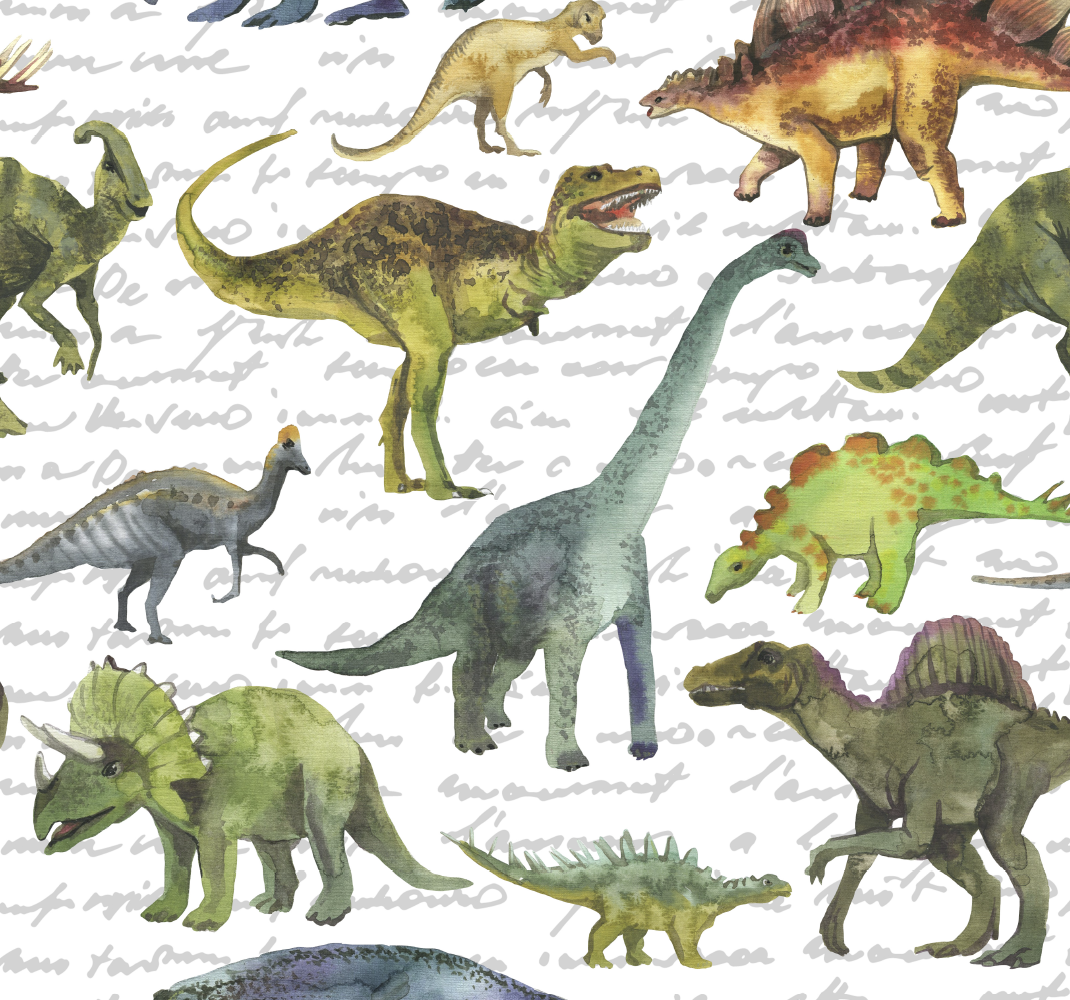 Alfombra vinílica dormitorio dinosaurios realistas - TenVinilo
