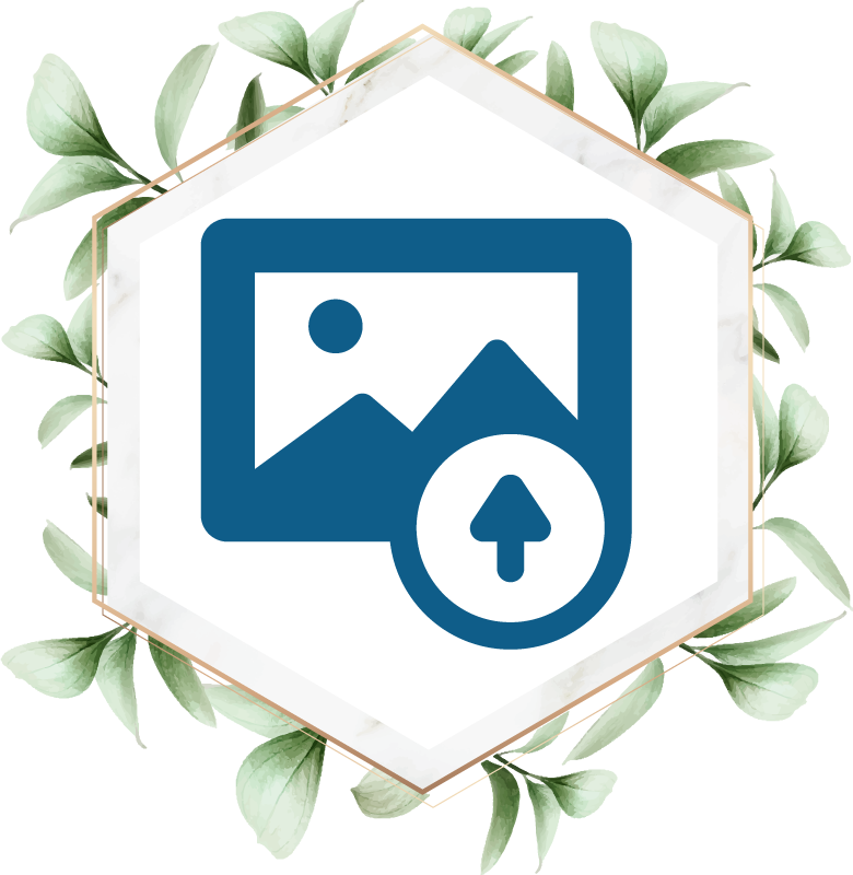 Alfombra vinílica naturaleza mujer con hojas - TenVinilo