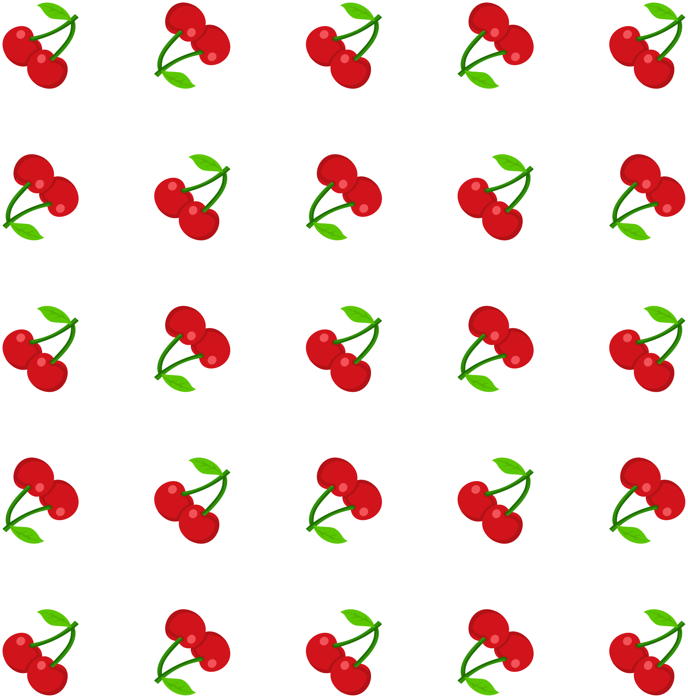 Alfombra vinílica naturaleza diseño de cerezas - TenVinilo