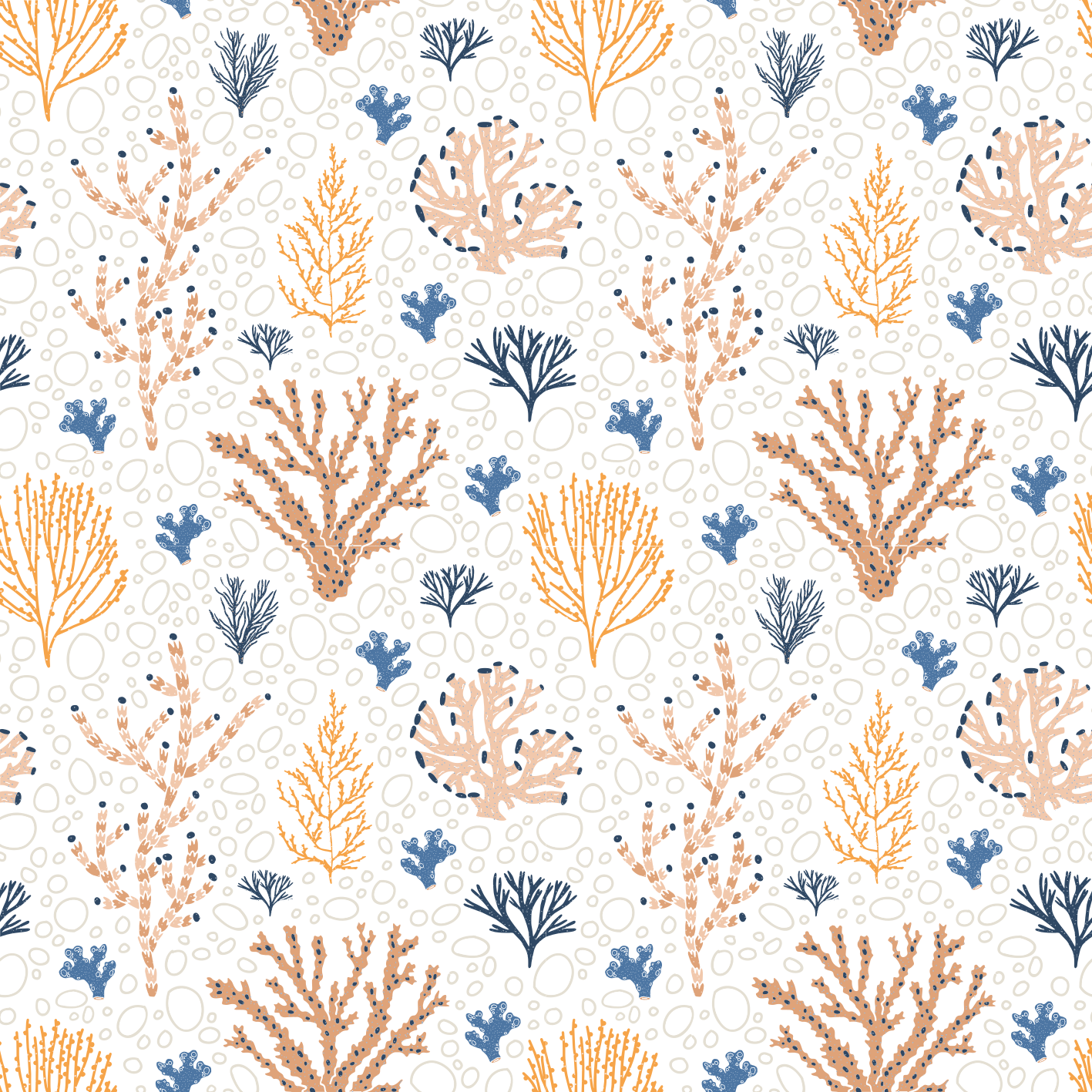 Alfombra vinílica naturaleza con diseño coral elegante - TenVinilo