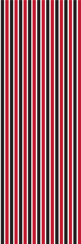 Alfombra vinílica dormitorio patrón vertical rojo y negro - TenVinilo