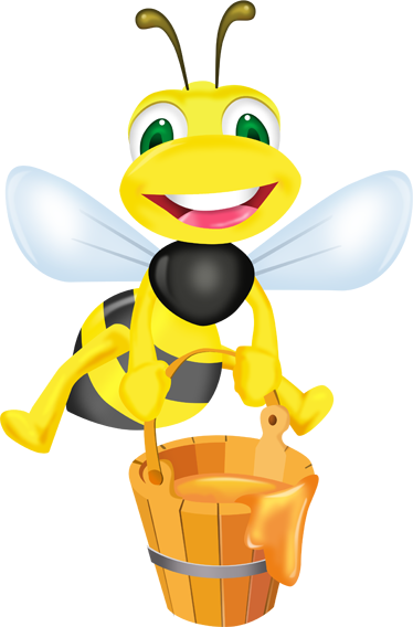 Alfombra vinílica infantil abeja cubo de miel - TenVinilo